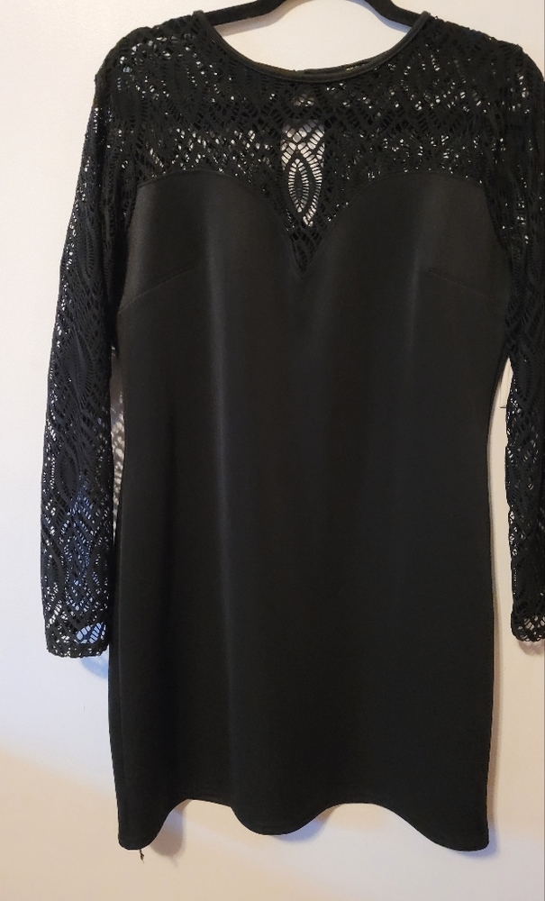 Black Cocktail Mini Dress